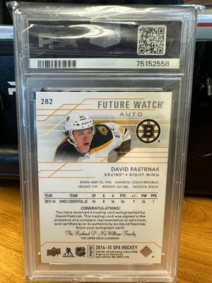 DAVID PASTRNAK FUTURE WATCH AUTO PSA 9/10 AUTO back